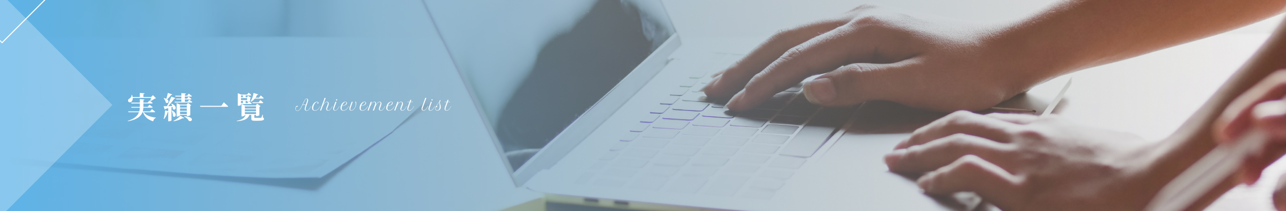 実績一覧